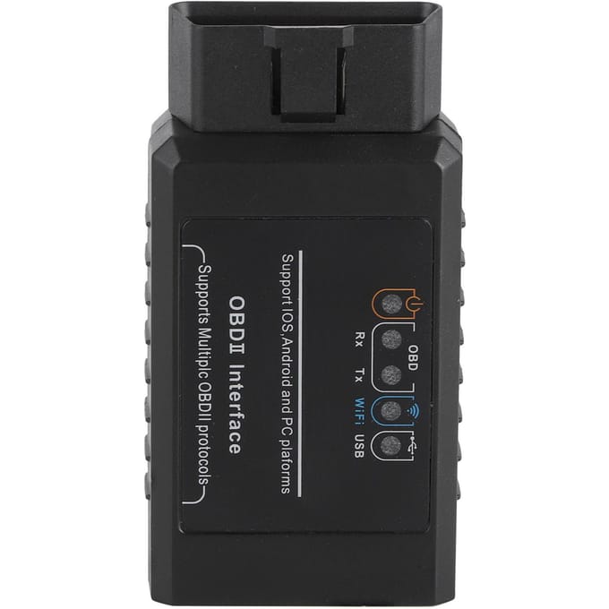 WiFi USB Foutcodes Lezer OBD2 Scanner Multifunctioneel Diagnostisch Gereedschap voor 12V Benzinevoertuig black