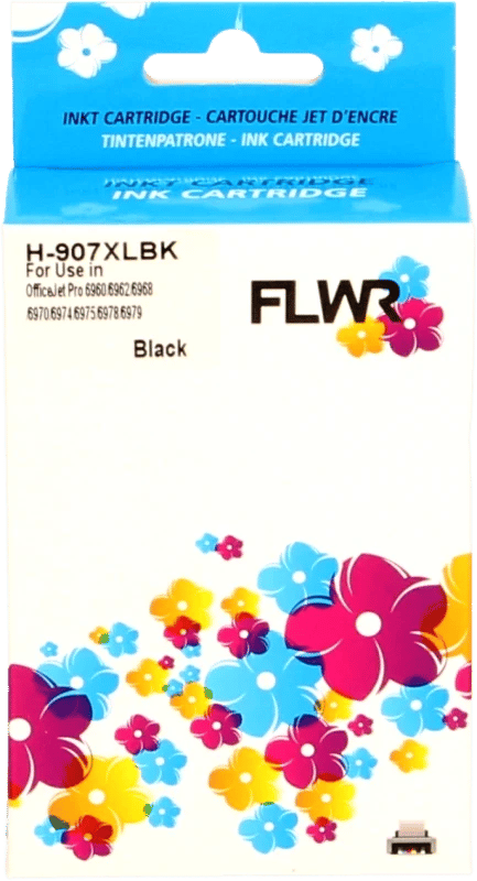 FLWR - Cartridges / HP 907XL / zwart / Geschikt voor HP