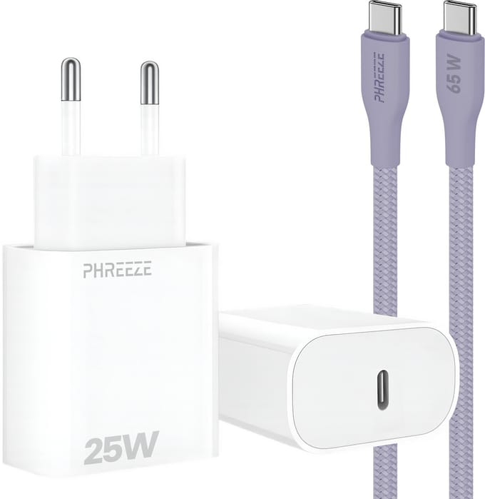 25w power adapter met usb C kabel 1m voor super fast charging s25 s24 s23 s22 s21 s10 a56 a55