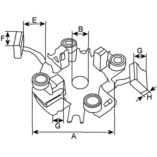 Houder, koolborstel HC-CARGO F 032 239 781