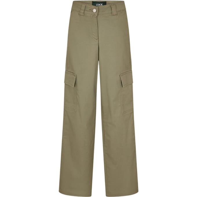 JJXX Dames Rechte Cargo Broek (Stofgroen)