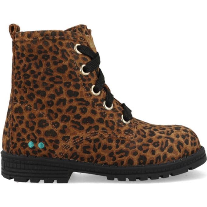 Thijs Trots Biker Boots Meisjes Bruin Panter