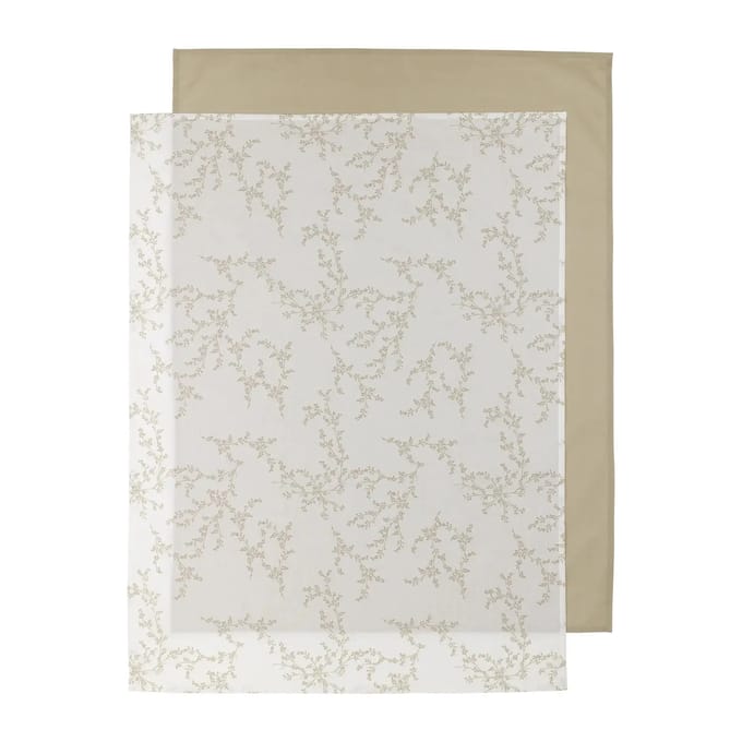 Meyco Baby Branches wieglaken - 2-pack - sand - 75x100cm - 0.3 TOG