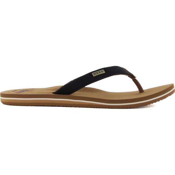 Reef Cushion Sands Dames Slippers - Zwart/Bruin - Maat 37,5