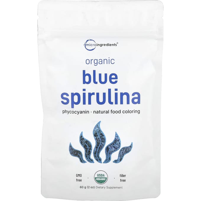 Micro-ingrédients, Spiruline bleue biologique, 2 oz (60 g)