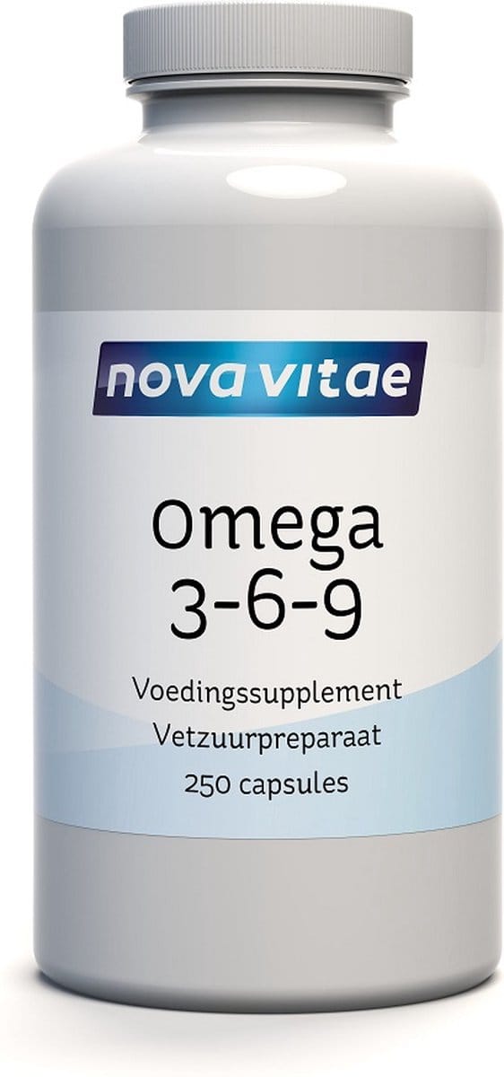 Nova Vitae - Omega 3 6 9 - Visolie - Borageolie - Olijfolie - 250 capsules