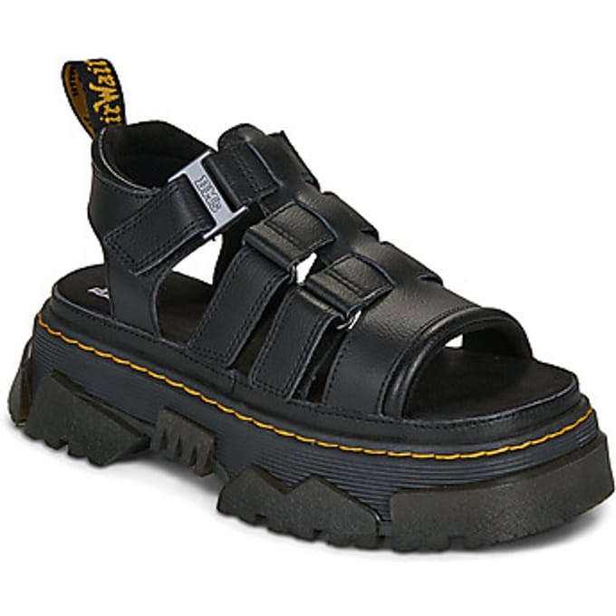 Dr. Martens Mattison 3 Strap Sandals, Vrouwen, Zwart, Sandalen, maat: 37