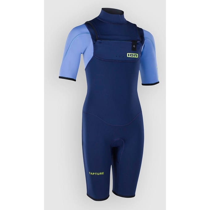 Ion Capture 2/2 Shorty Ss Front Zip Kids Wetsuit blauw