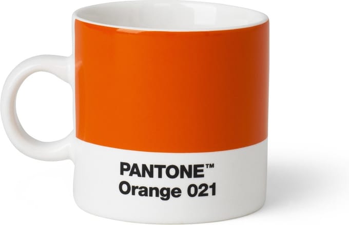 Pantone Espressobeker - Bone China - 120 ml - Orange 021 C