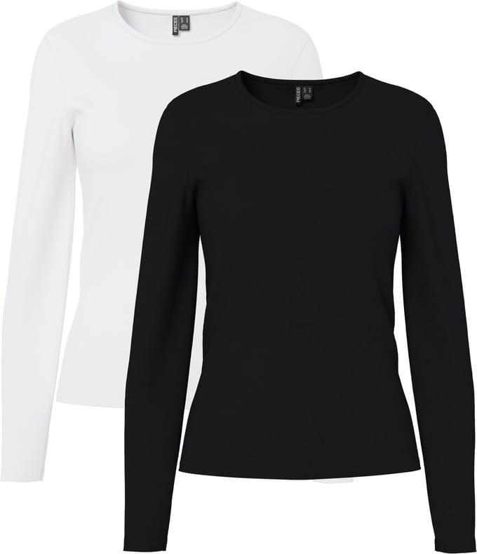 Pieces Top met lange mouwen PCAMELIA 2-PACK