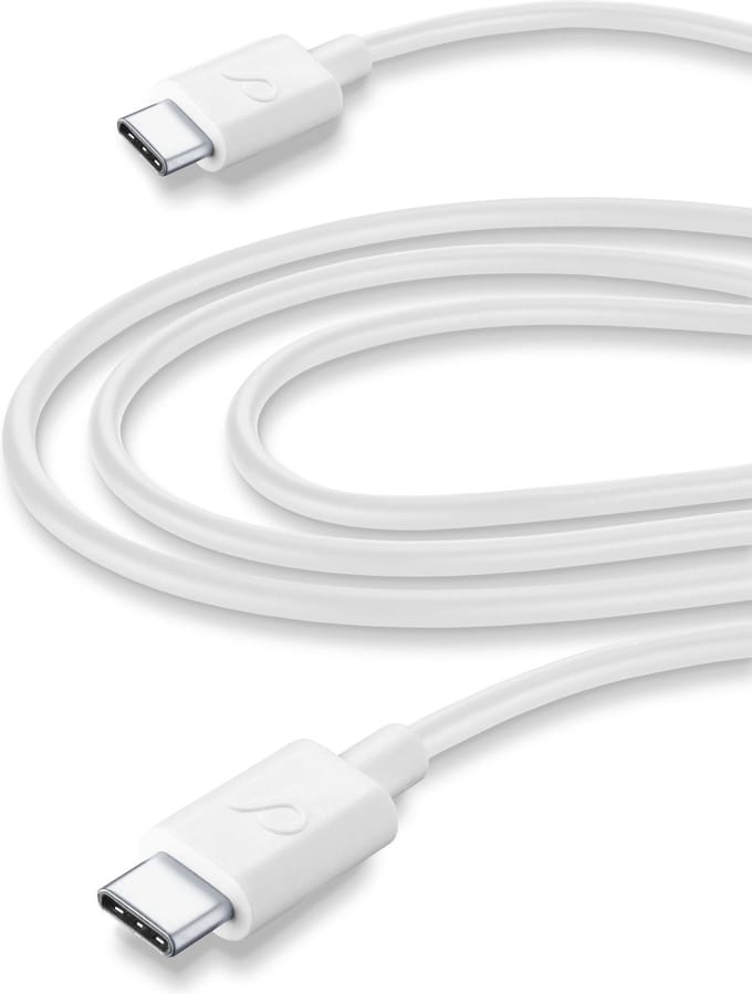 Cellularline - Datakabel, usb-c to usb-c (3 m), wit