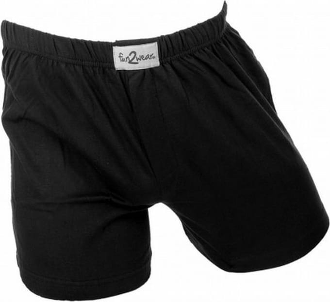 Fun2wear wijde herenboxershort - zwart - 2-pack - L