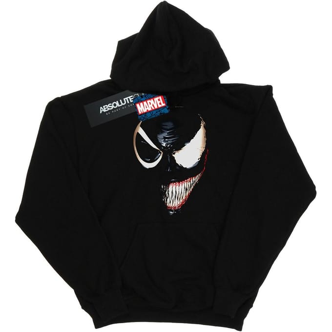 Marvel Heren Venom Split Face Hoodie (Zwart)