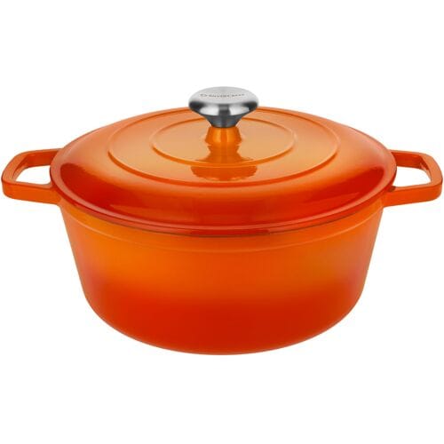 SILVERCREST Gietijzeren pan, Ø27 cm (oranje)
