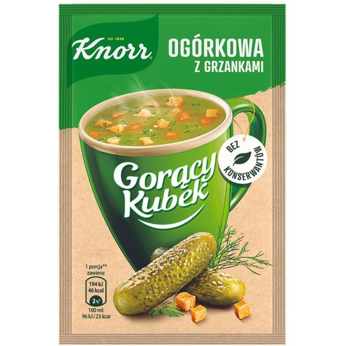 Knorr Mug Chaud Soupe au Concombre avec Croûtons 13 g