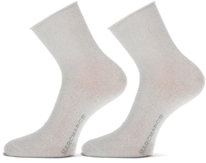 MarcMarcs - 4-Pack - Damessokken - Katoenmix Zachte - Dames - licht silver - 35-38 - 81997