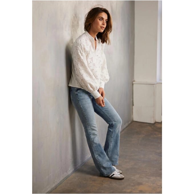 Flared/Bootcut Helena Hart Broek Flair Denim 7620 Vintage Blue