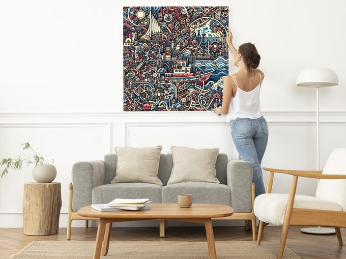 Kunstprint | Wanddecoratie | Dibond | 30 × 30 cm