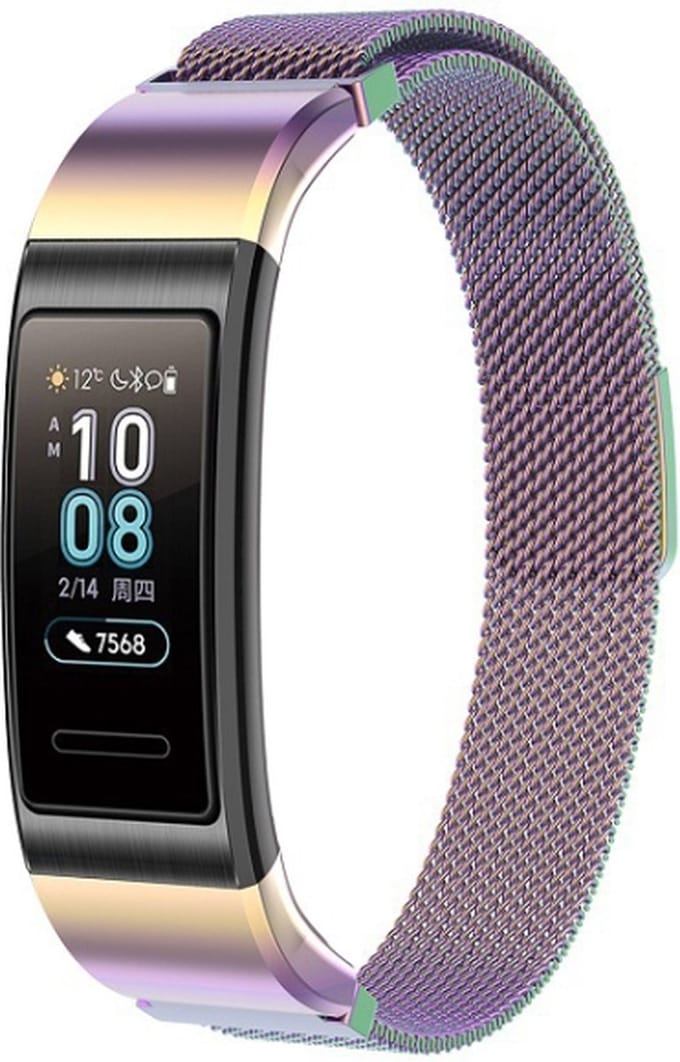Milanees bandje - geschikt voor Huawei Band 3 Pro / Band 4 Pro - multicolor