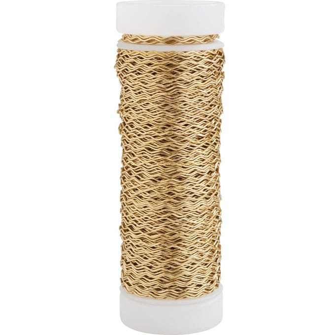 Bouilloneffectdraad, 0,33 mm - Goudkleurig