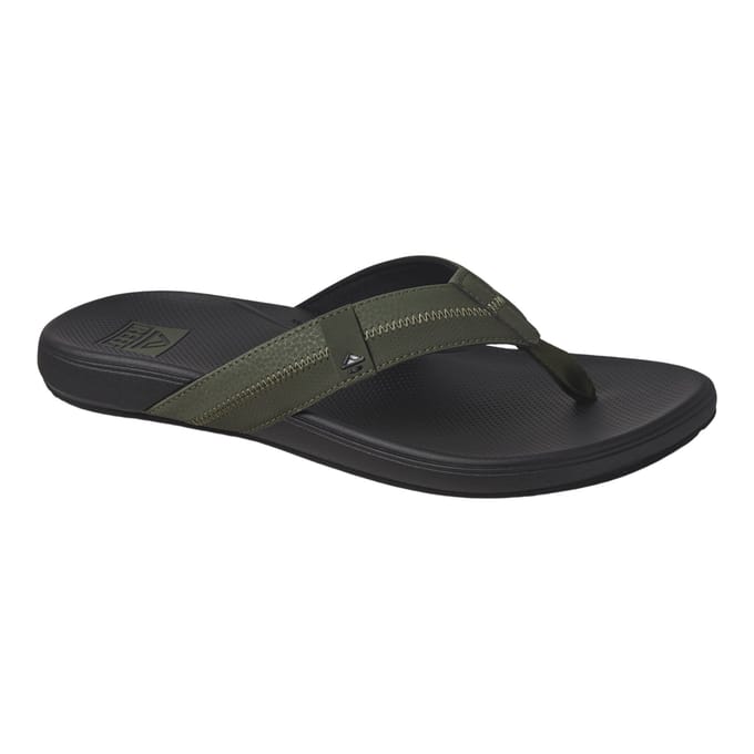 Reef Cushion Phantom 2.0 Olive/Gum Heren Slippers - Zwart/Olijfgroen - Maat 43