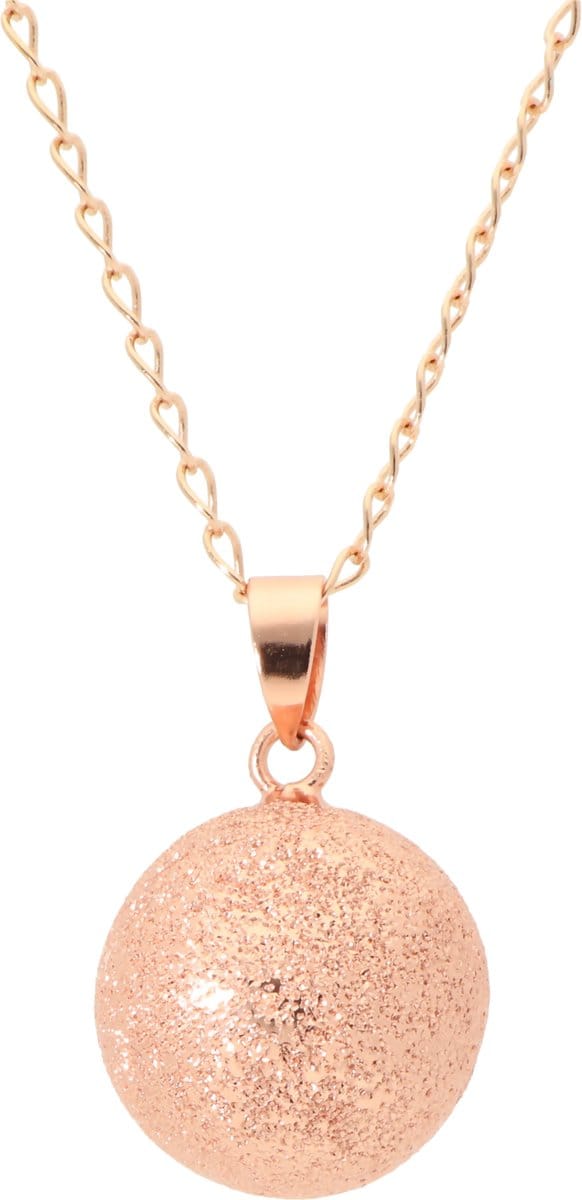La Rosa Princesa Bola Zwangerschapsketting Brosse Rosé Gold Plated - verguld