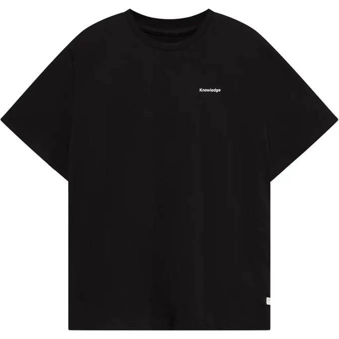 T-shirt met print op de rug biologisch katoen KnowledgeCotton Apparel