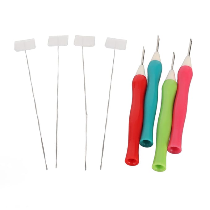 4 stuks Punch Needle Tool Set DIY Craft Stikken Borduurpen 1.6mm Dia ABS Moederdag Cadeau red