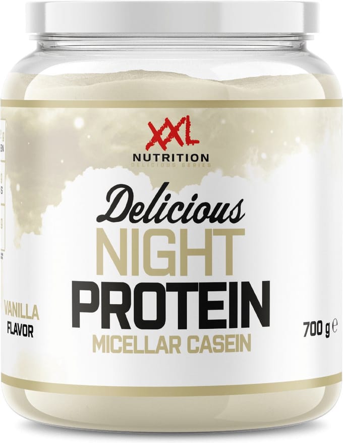 XXL Nutrition - Delicious Night Protein - Vanille - Caseïne Eiwitpoeder - 700 g