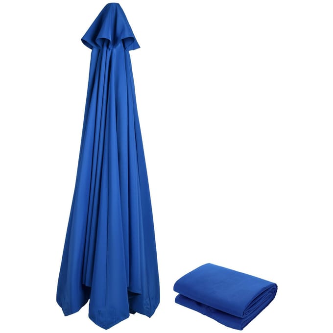 Vervangend Parasoldoek Buiten Zonnescherm Waterdicht Polyester voor Parasolframe met 2,7m Spaken Type 7