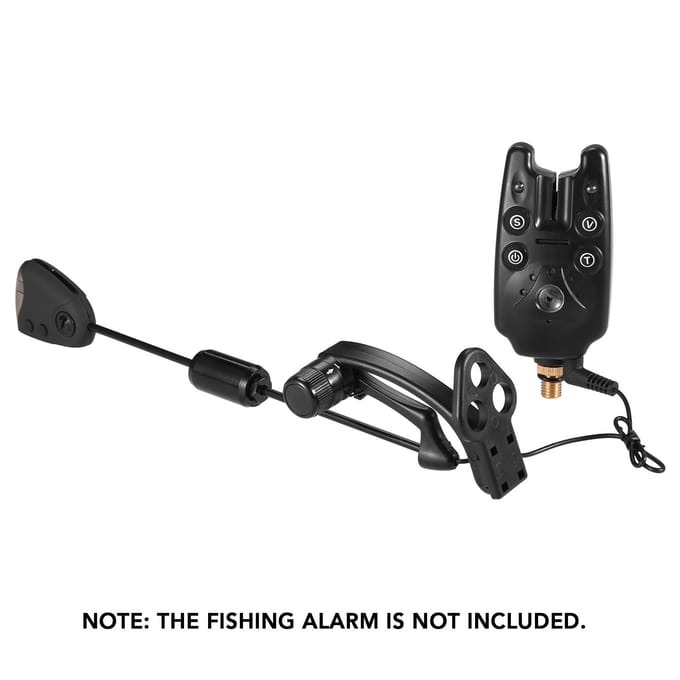 Lixada Fishing Swinger Set Karpervissen Beetmelder Swinger Digitaal Visalarm LED Bite Swinger Set black