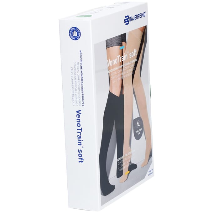 Bauerfeind® VenoTrain® Soft Ag C2 Normal Short | Caramel Extra Large Gesloten Teen 1 Kousen