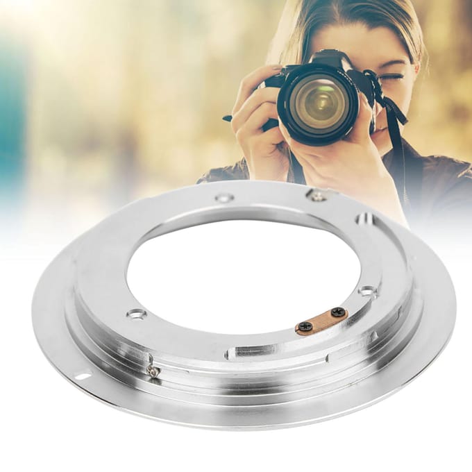 1 stuks Aluminiumlegering Voor Rollei QBM-lens naar Voor Canon EOS EF Schroefvatting Lens white