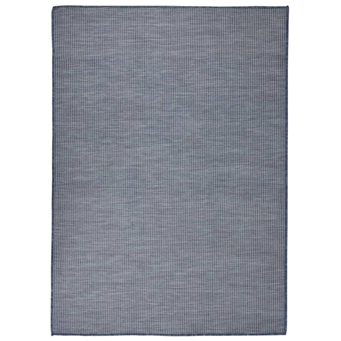 vidaXL - Buitenkleed - platgeweven - 200x280 - cm - blauw