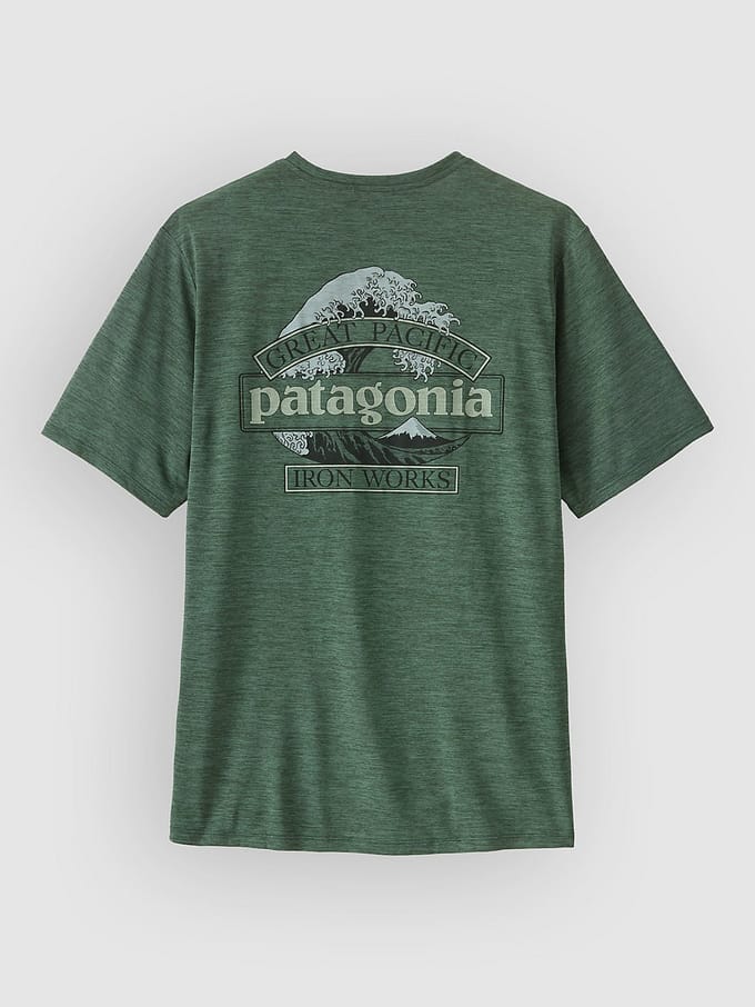 Patagonia Cap Cool Daily - Great Waves T-Shirt groen