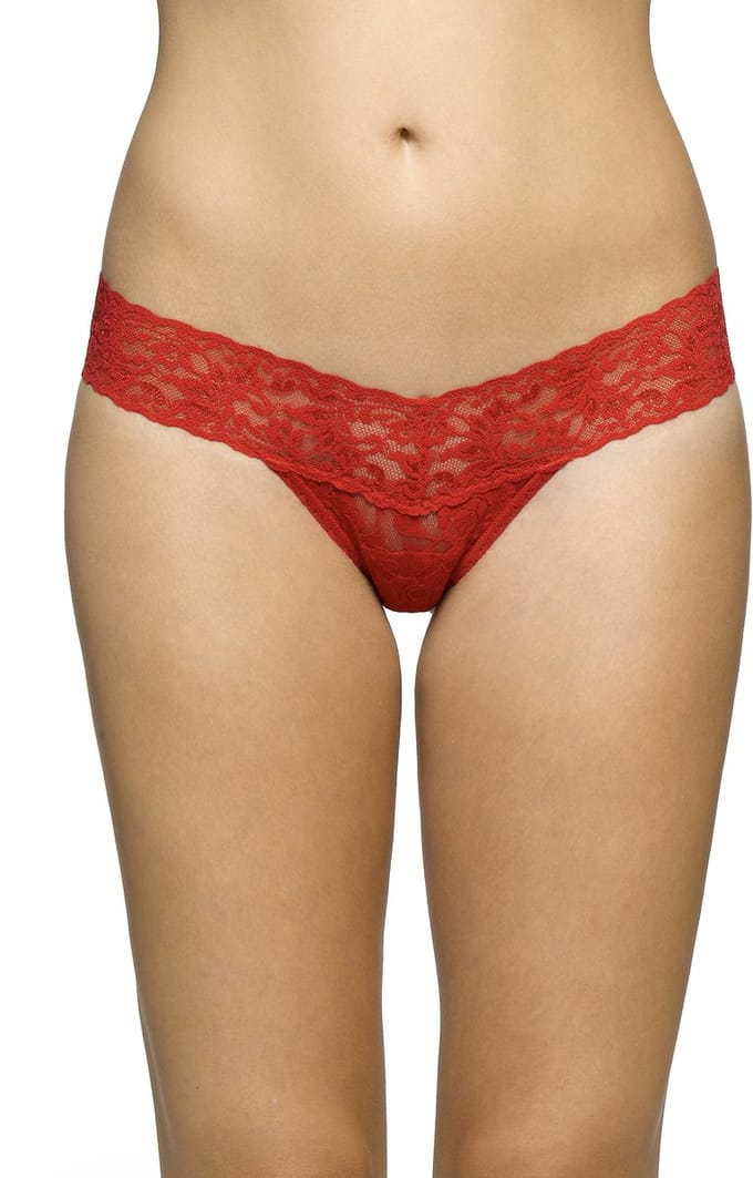 Hanky Panky Low Rise Thong - 4911P - Red - One size - XS tot XL
