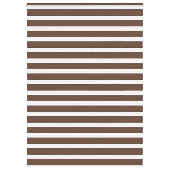 vidaXL - Zebra - rolgordijn - 165x230 - cm - stofbreedte - 160,9cm - polyester - bruin