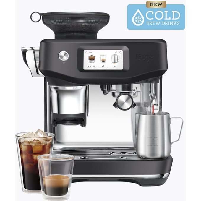 Sage SES882BTR the Barista Touch Impress Black Truffle - Cold Brew - Touchscreen - Assisted tamping