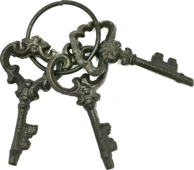 Sleutelbos Classic - Roestbruin - 11,5 x 5,5 cm - Sommerfield
