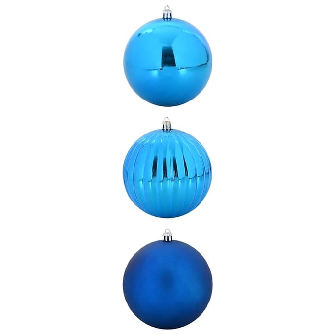 vidaXL - Kerstbal - Set - XXL - 3 - st - Blauw - Ø - 25 - cm - Kunststof