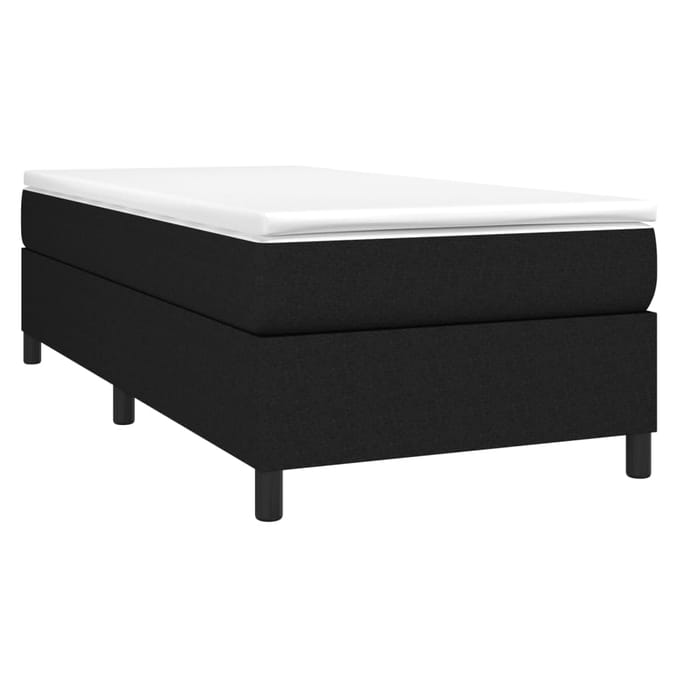 vidaXL - Boxspring - bed - 100x200 - cm - stof - zwart