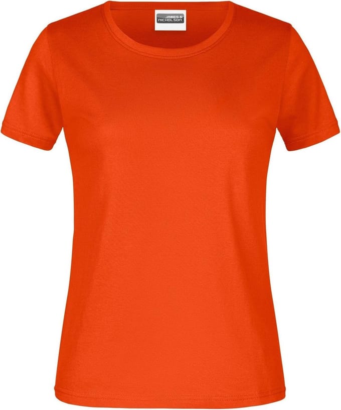 James And Nicholson Dames/dames Basic T-Shirt (Oranje)