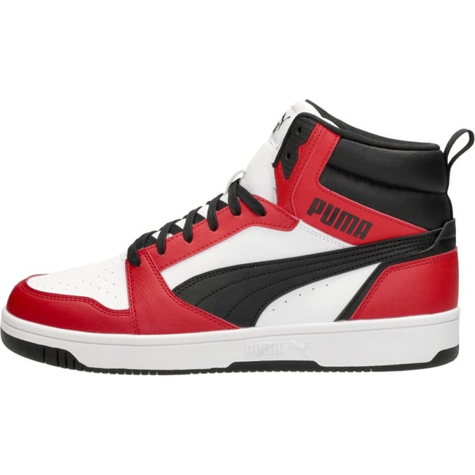 PUMA Rebound v6 Unisex Sneakers - PUMA White-PUMA Black-For All Time Red