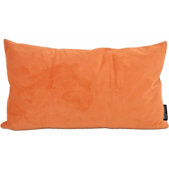 Gek op kussens! Sierkussen velvet oranje long | 30 x 50 cm | polyester