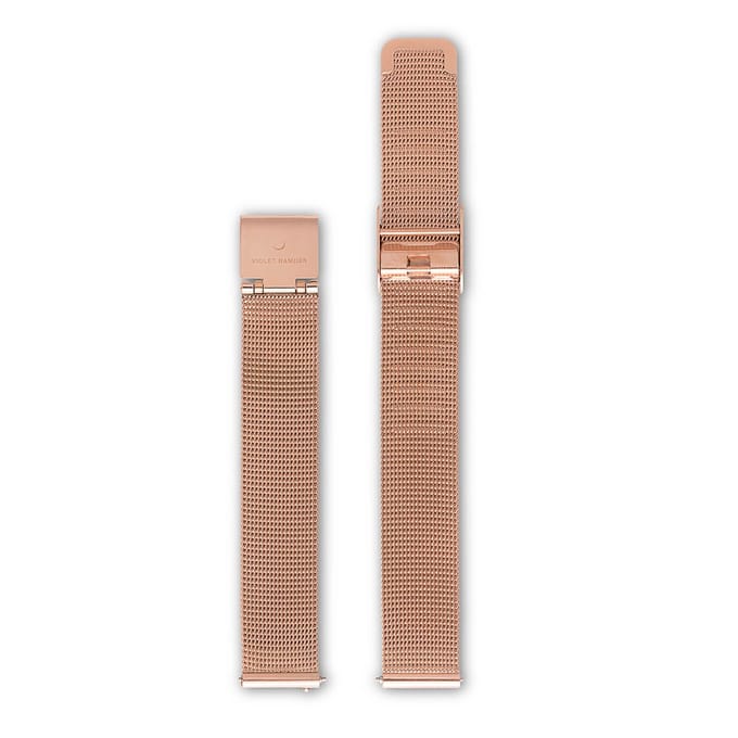 Violet Hamden Strap 12mm Evening Rosegold  -