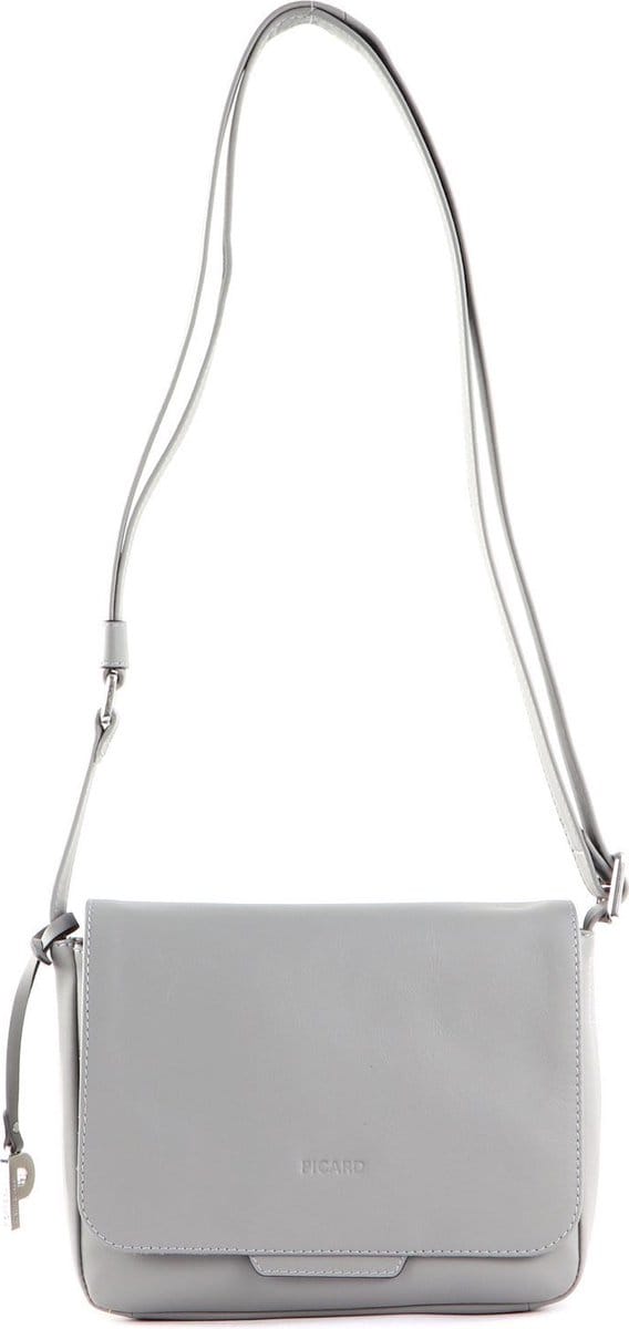 PICARD Schoudertas Timeless Crossbody Bag With Flap Kiesel Grijs