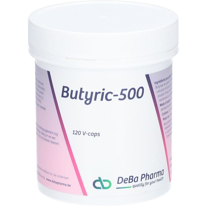 Deba Pharma Butyric-500 120 Plantaardige Capsules