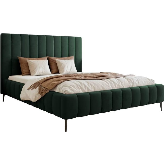 Bedframe Flores velvet 160x200 met opbergruimte | NADUVI Collection