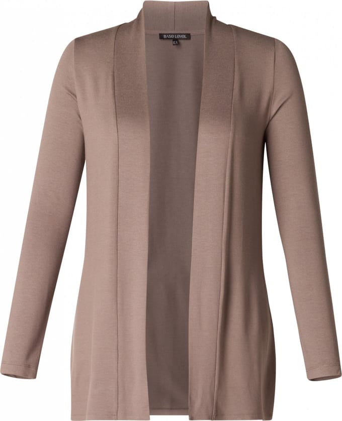 BASE LEVEL Yayla Vest - Dark Taupe - maat 36