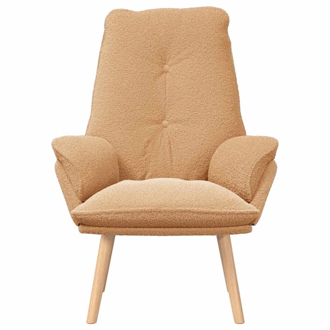vidaXL - Fauteuil - Beige - 69 - x - 74 - x - 93 - cm - Sherpa - Stof